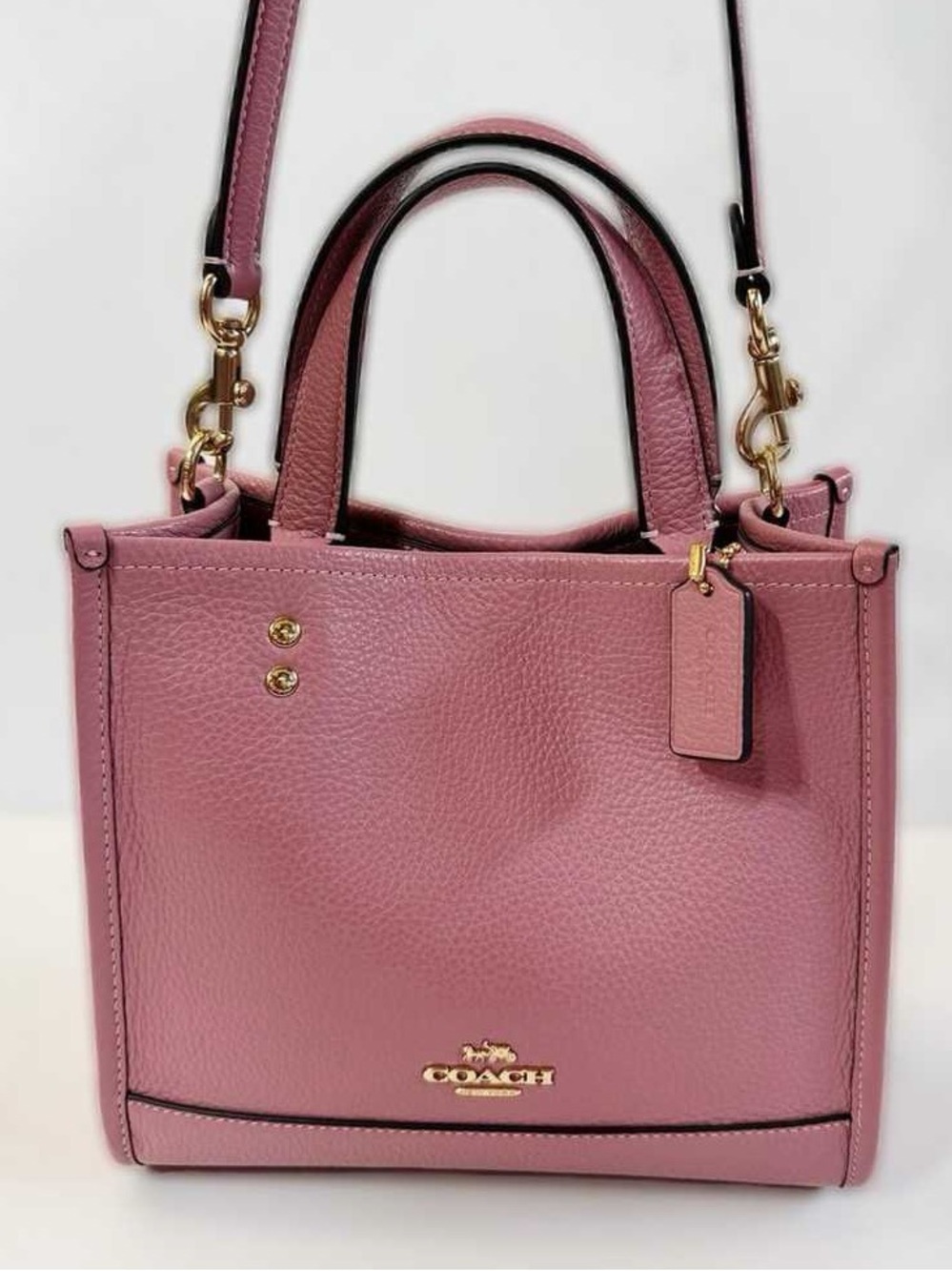 Coach Small Dempsey Tote Pebbled Leather